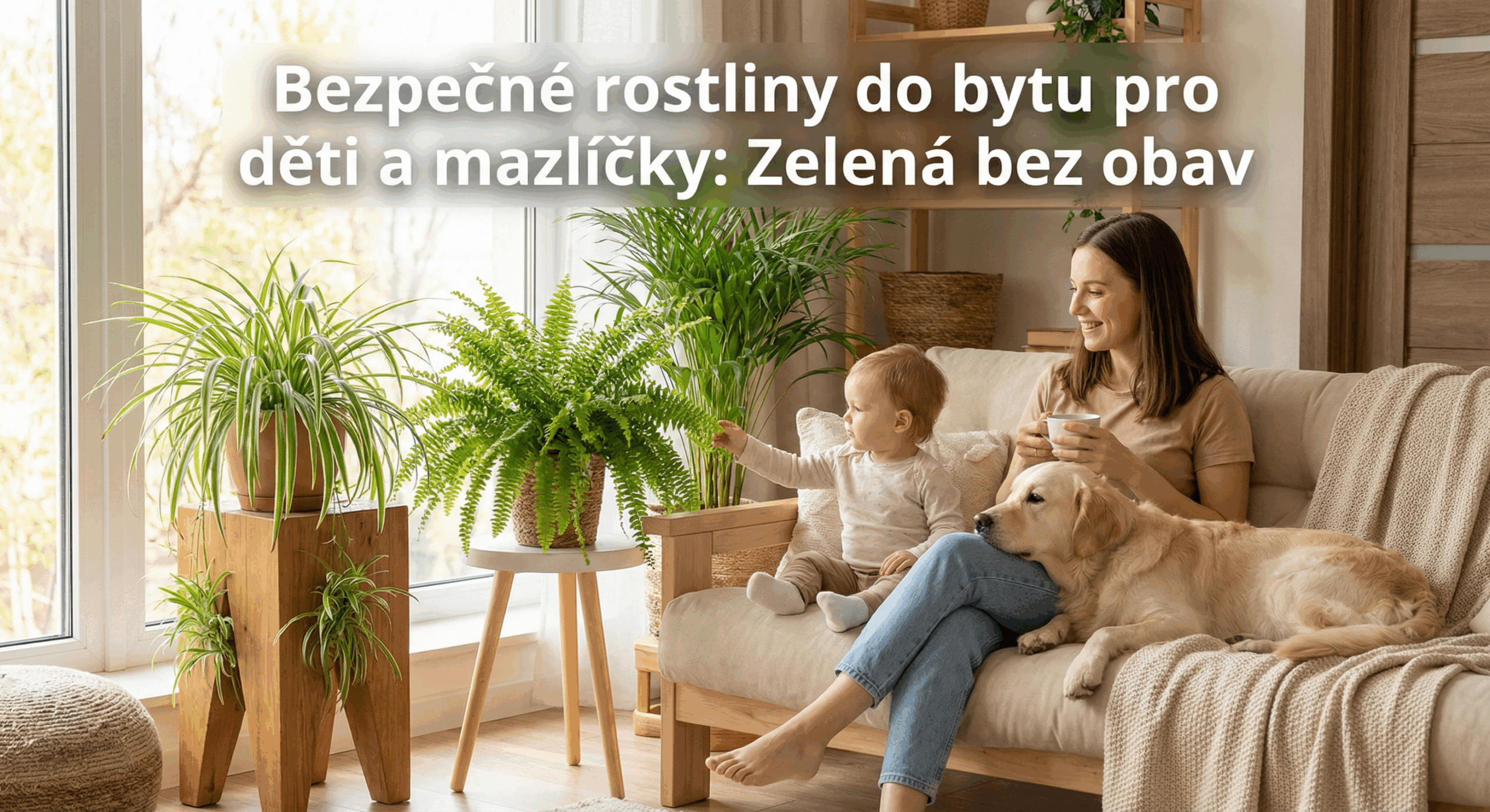 Bezpečné rostliny do bytu pro děti a mazlíčky: Zelená bez obav