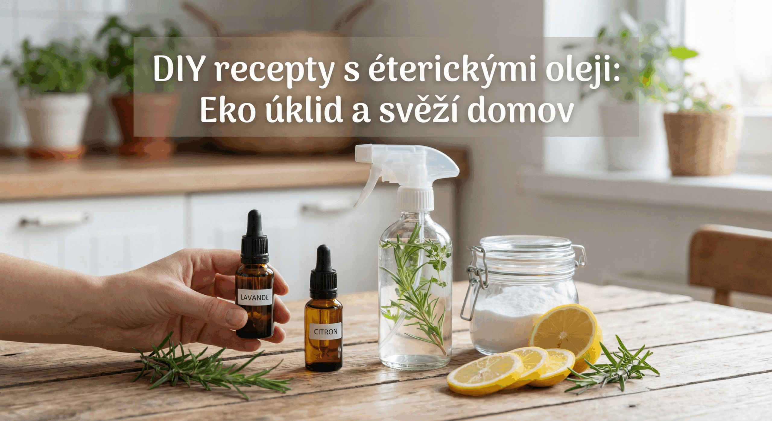 DIY recepty s éterickými oleji: Eko úklid a svěží domov