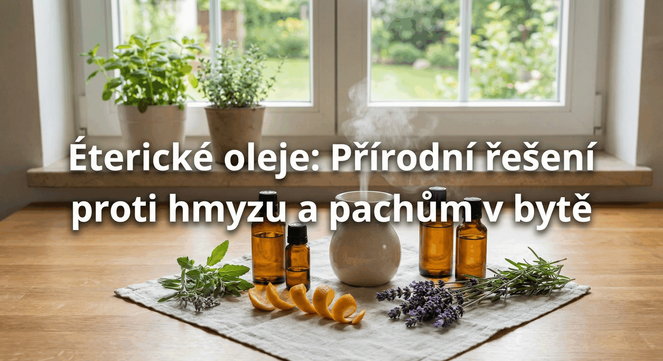 Éterické oleje: Přírodní řešení proti hmyzu a pachům v bytě
