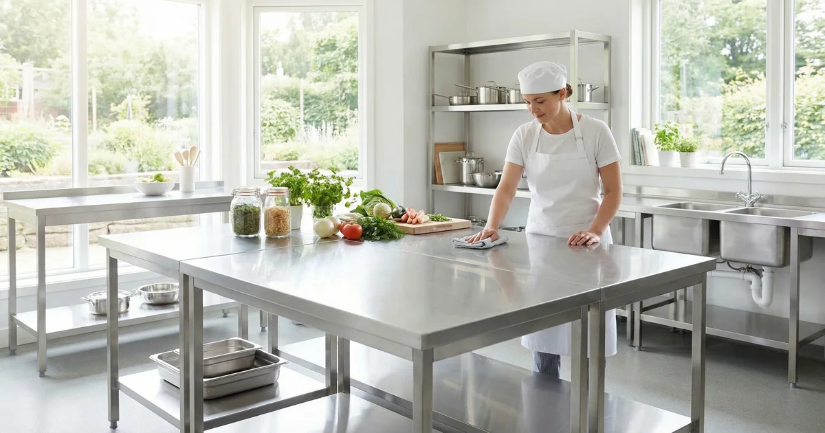 Nerezový nábytek do gastro provozu – proč na materiálu záleží víc, než si myslíte