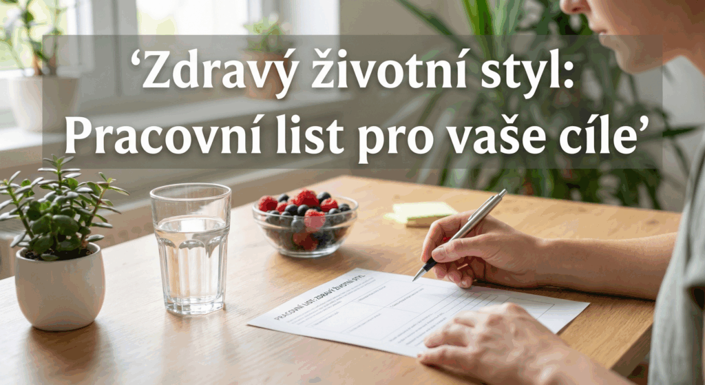 Zdravý životní styl: Pracovní list pro vaše cíle