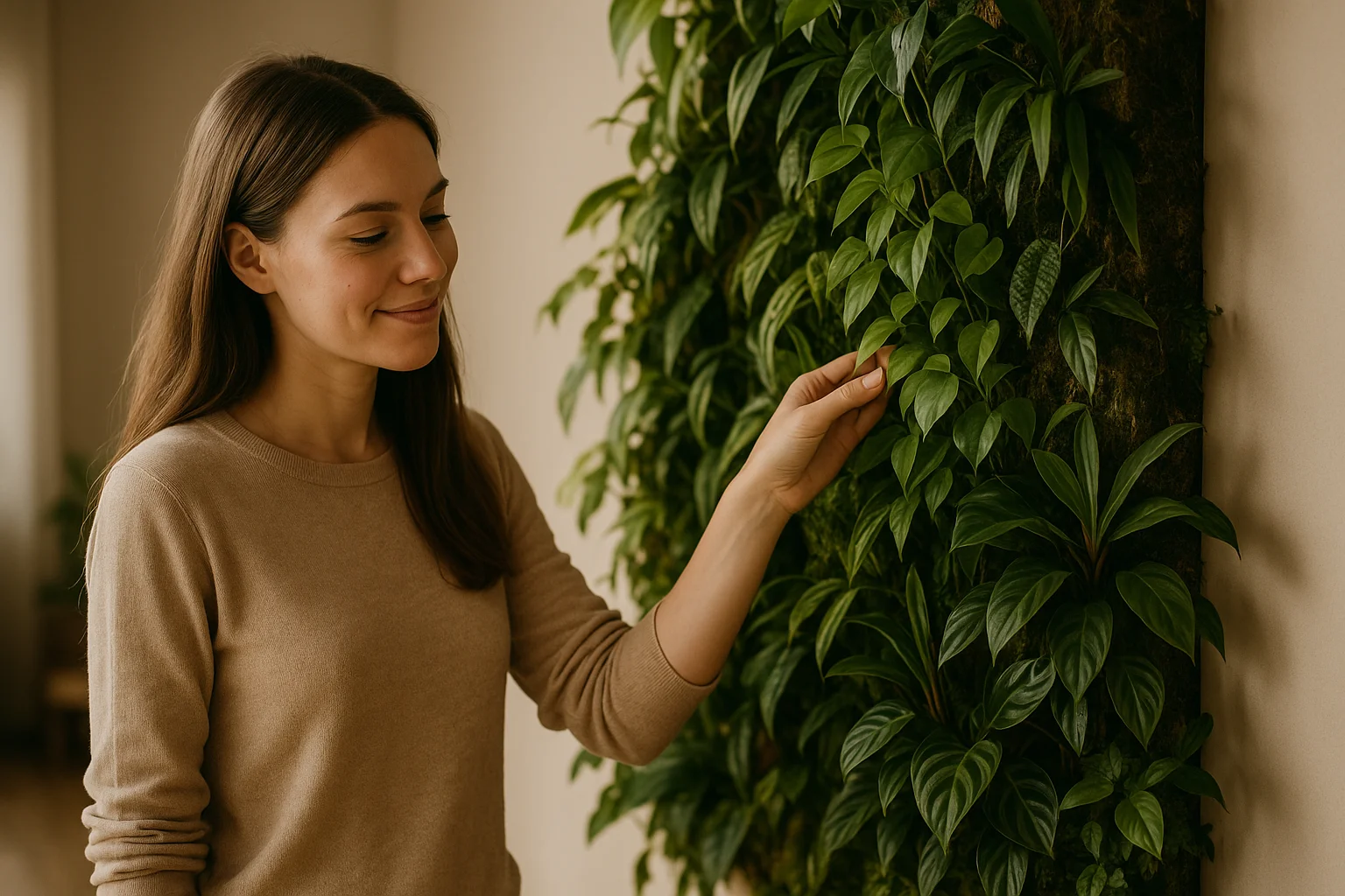 zelena stena doma vertikalni zahrada
