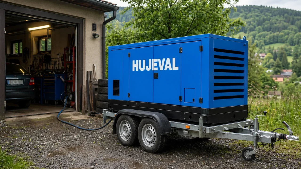 Auto-moto dílna a záloha: rozhovor s majitelem garáže ve Vsetíně — mobilní elektrocentrála Hujeval