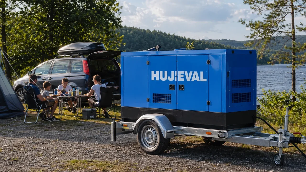 Auto na dovolenou: power station nebo malý agregát? Zkušenost rodiny ze 4 cest — mobilní elektrocentrála Hujeval