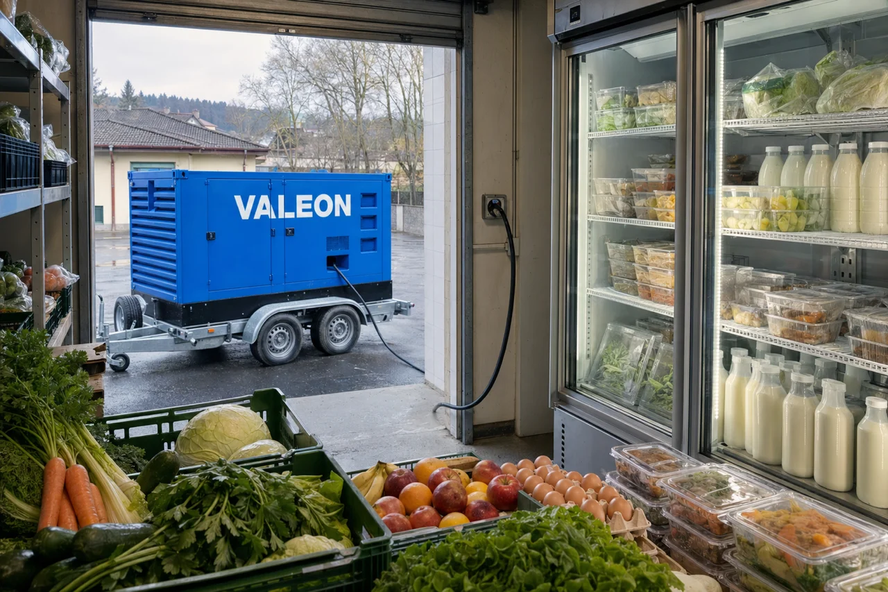 Mobilní elektrocentrála Valeon v praxi — detail